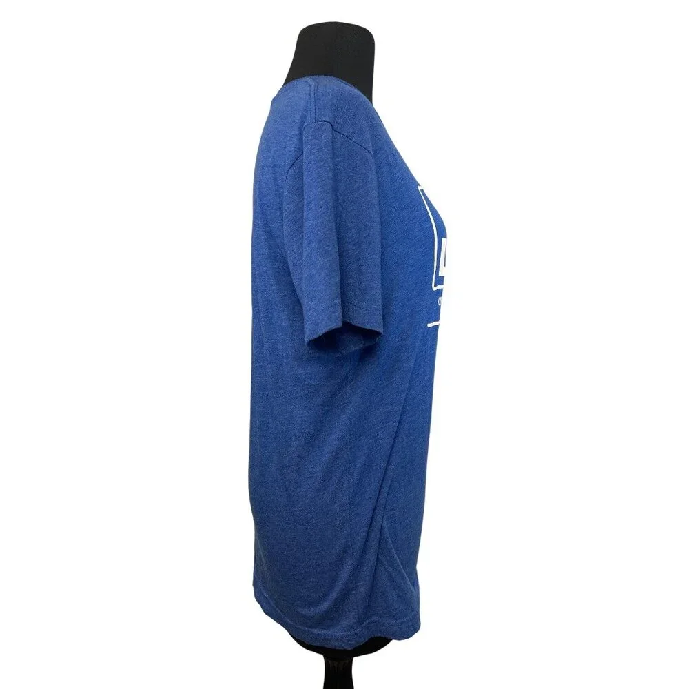 Bella Canvas Mens Graphic T-Shirt Blue M Cotton Blend Bud Light LII Super Bowl - Picture 5 of 6